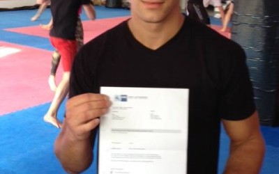 Arian Meyer hat seine Abschlussprüfung bestanden