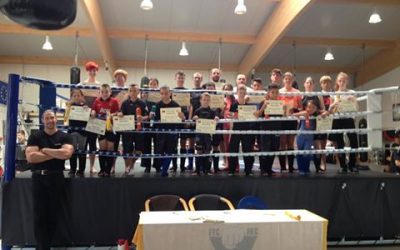 23 Kickboxer mit neuem Gürtel!! Herzlichen Glückwunsch!