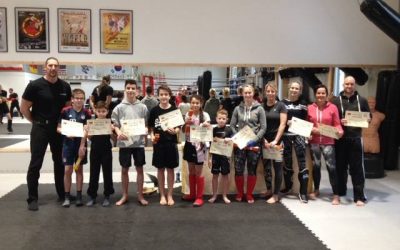 Ergebnis der Kickbox-Prüfung in der KSS