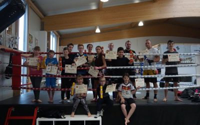 Ergebnis der KSS Winter-Prüfung im Kickboxen