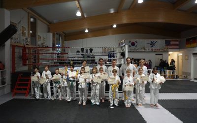 Ergebnis der Taekwon-Do Gürtelprüfung