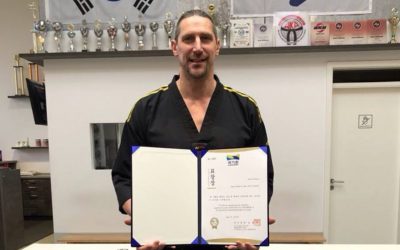 Kukkiwon Prüferlizenz für Oliver Schawe