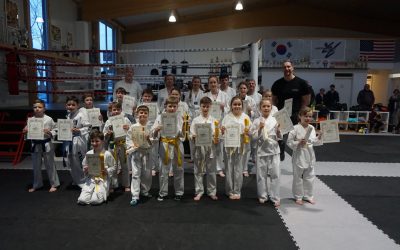Ergebnis der Taekwon Do Prüfung am 9. März