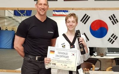 3. Dan (Poom) im Taekwon-Do für Marlon Schütze