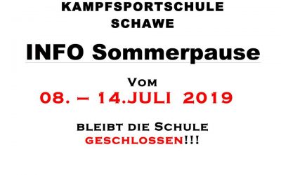 Sommerpause der KSS