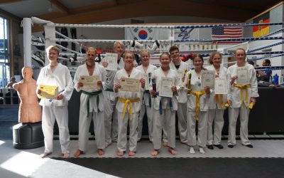 Taekwondo Sportler mit sehr guten Leistungen